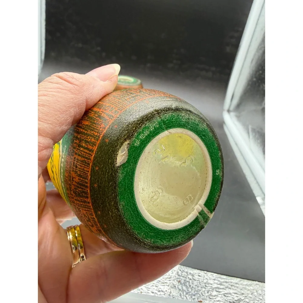Vintage Vernors Ginger Ale Barrel Glasses 10oz Set of 5 Soda Advertising Collect